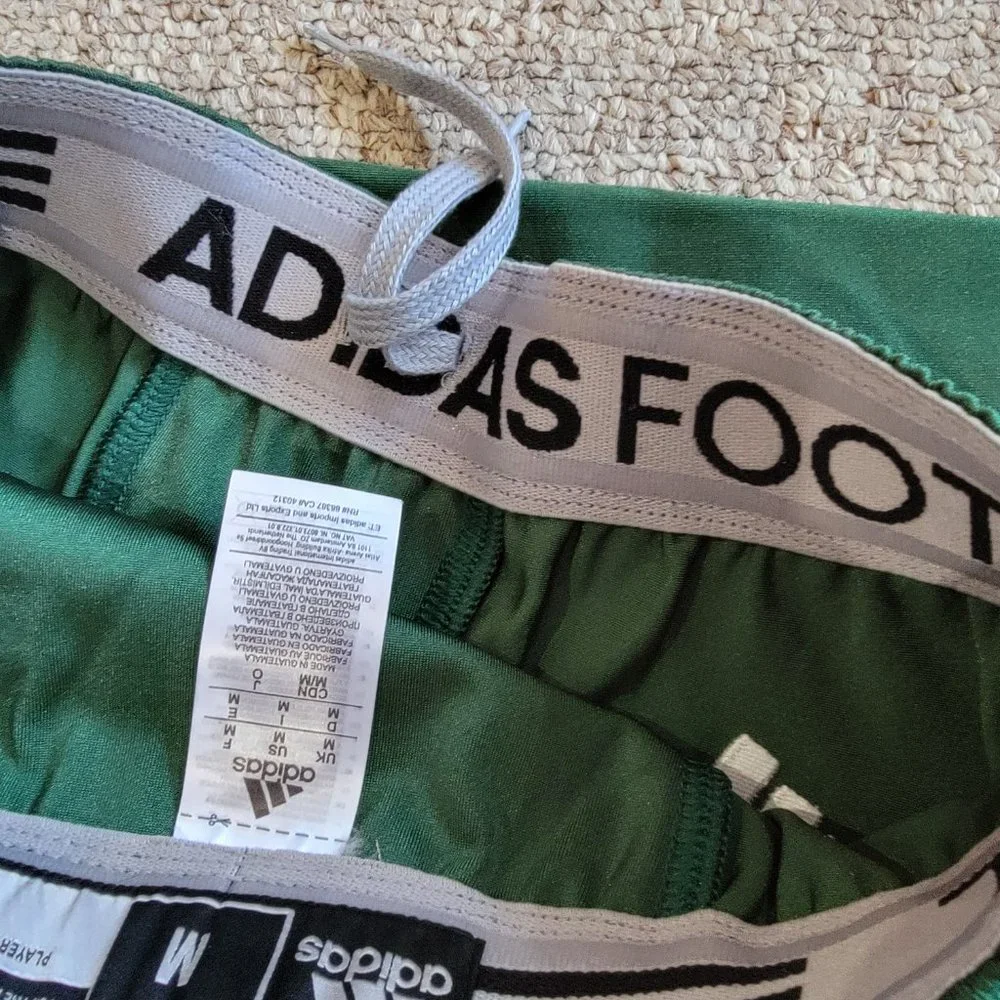 NWT Adidas Dark Green Football Pants Size Medium
